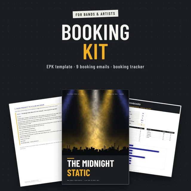 Booking Kit: template by Riderhouse
